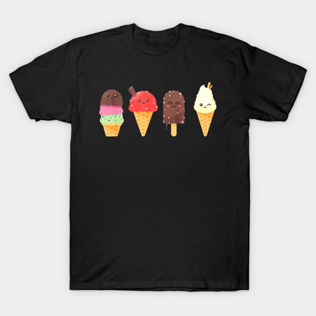 Ice Cream Lover T-Shirts for Summer T-Shirt by jrgmerschmann